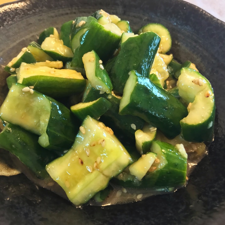 叩いて揉むだけ!中華風たたききゅうり